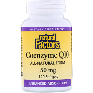 Natural Factors, Coenzyme Q10, 50 mg, 120 Softgels