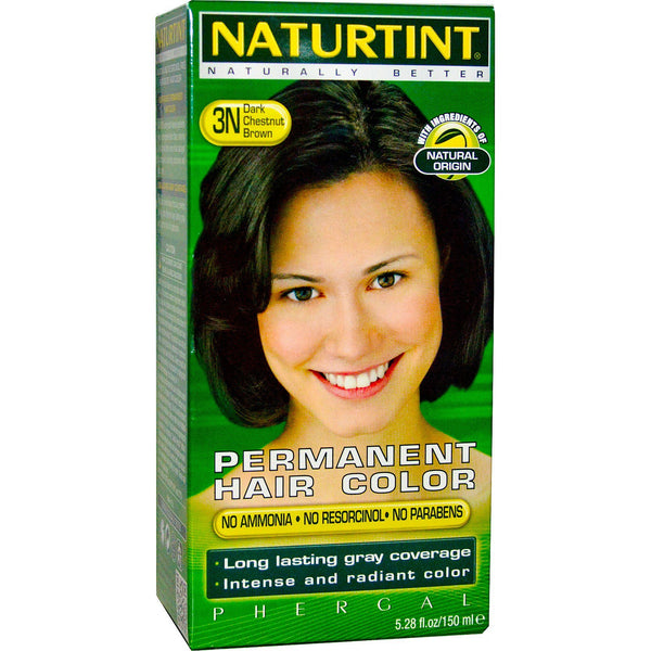 Naturtint, Permanent Hair Color, 3N Dark Chestnut Brown, 5.28 fl oz (150 ml) - The Supplement Shop