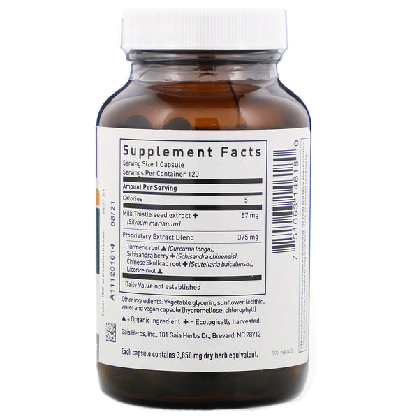Gaia Herbs, Liver Health, 120 Vegan Liquid Phyto-Caps - The Supplement Shop