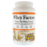 Natural Factors, Whey Factors, Grass Fed Whey Protein, Unflavored, 2 lbs (907 g) - The Supplement Shop