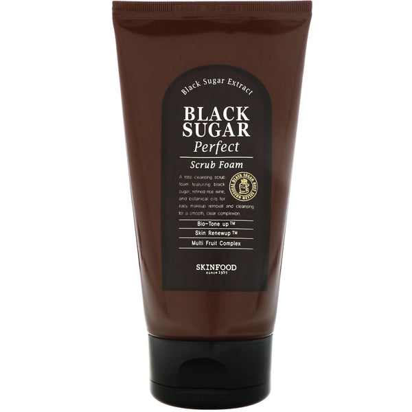 Skinfood, Black Sugar Perfect Scrub Foam, 1.41 oz (40 g) - The Supplement Shop
