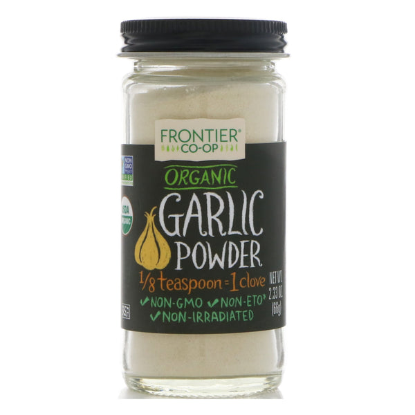 Frontier Natural Products, Organic Garlic Powder, 2.33 oz (66 g) - The Supplement Shop