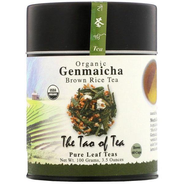 The Tao of Tea, Organic Genmaicha, Brown Rice Tea , 3.5 oz (100 g) - The Supplement Shop