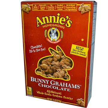 Annie's Homegrown, Bunny Grahams, Chocolate, 7.5 oz (213 g)