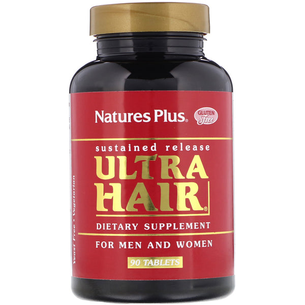 Nature's Plus, Ultra Hair, For Men and Women, 90 Tablets - The Supplement Shop