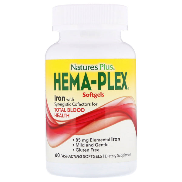 Nature's Plus, Hema-Plex, 60 Fast-Acting Softgels - The Supplement Shop