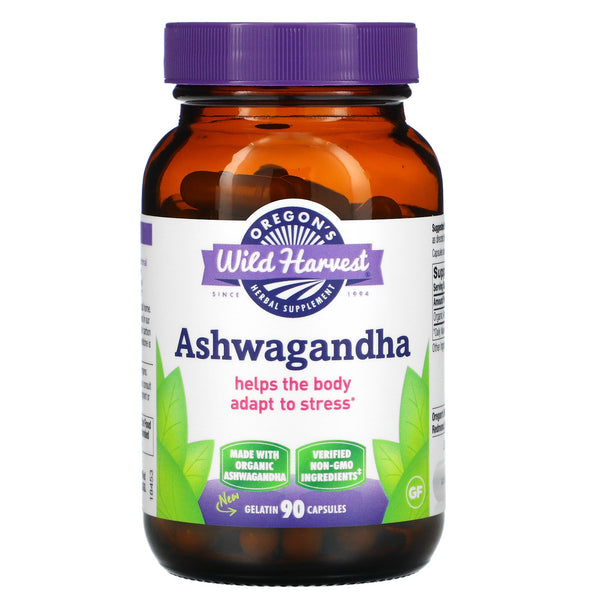 Oregon's Wild Harvest, Ashwagandha, 90 Gelatin Capsules - The Supplement Shop