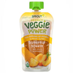 Sprout Organic, Veggie Power, Butternut Squash with Peach & Pineapple, 4 oz ( 113 g) - The Supplement Shop
