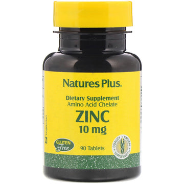 Nature's Plus, Zinc, 10 mg, 90 Tablets