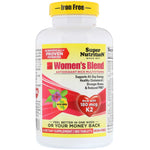 Super Nutrition, Women's Blend, Iron Free, 180 Tablets - The Supplement Shop