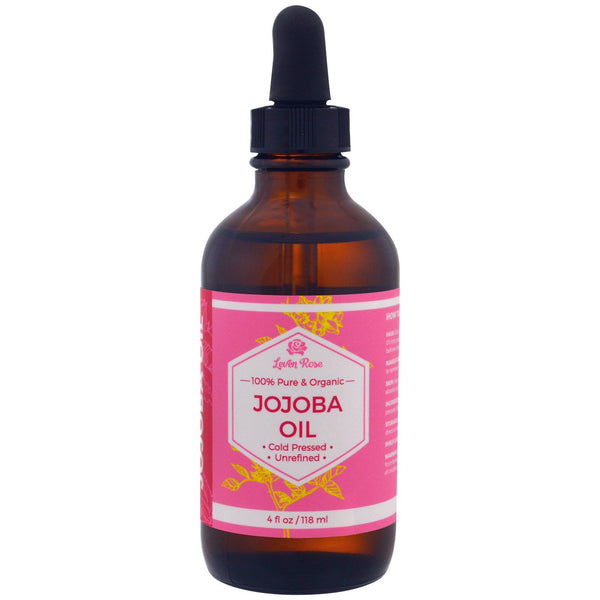 Leven Rose, 100% Pure & Organic Jojoba Oil, 4 fl oz (118 ml) - The Supplement Shop