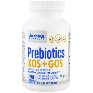 Jarrow Formulas, Prebiotics XOS+GOS, 90 Chewable Tablets