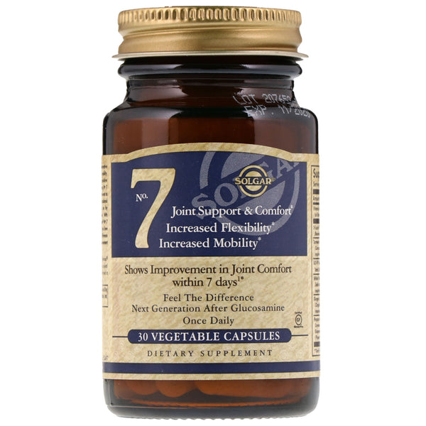 Solgar, No. 7, Joint Support & Comfort, 30 Vegetable Capsules - The Supplement Shop