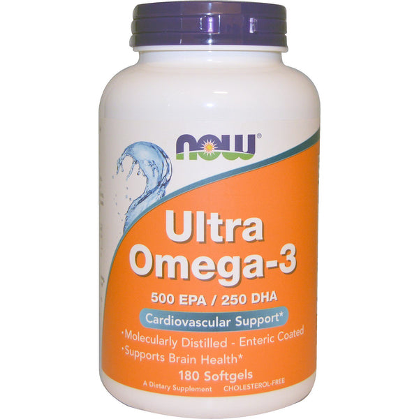 Now Foods, Ultra Omega-3, 180 Softgels - The Supplement Shop