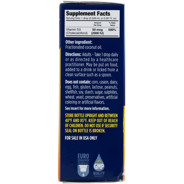 Ddrops, Liquid Vitamin D3, 2,000 IU, 0.17 fl oz (5 ml) - The Supplement Shop