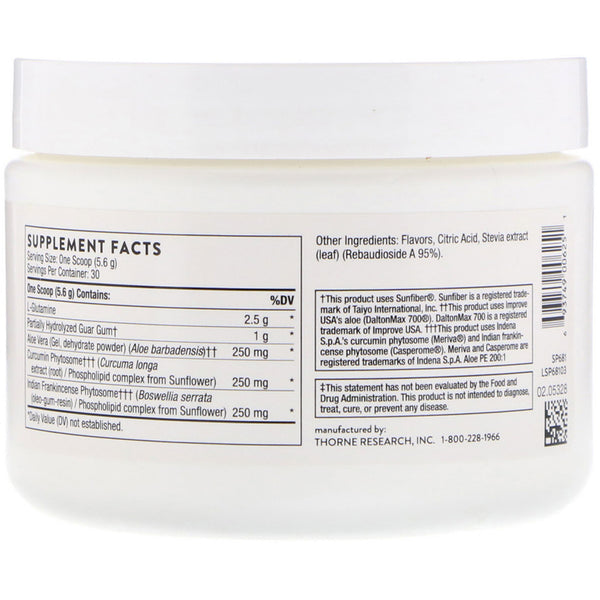 Thorne Research, EnteroMend, Orange Vanilla Flavored, 5.9 oz (168 g) - The Supplement Shop