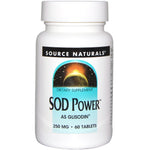 Source Naturals, SOD Power, 250 mg, 60 Tablets - The Supplement Shop