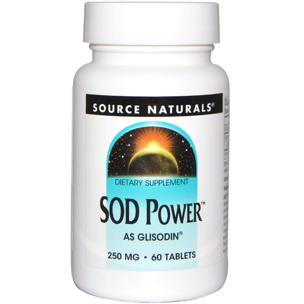 Source Naturals, SOD Power, 250 mg, 60 Tablets - The Supplement Shop