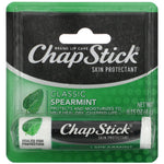 Chapstick, Lip Care Skin Protectant, Classic Spearmint, 0.15 oz (4 g) - The Supplement Shop