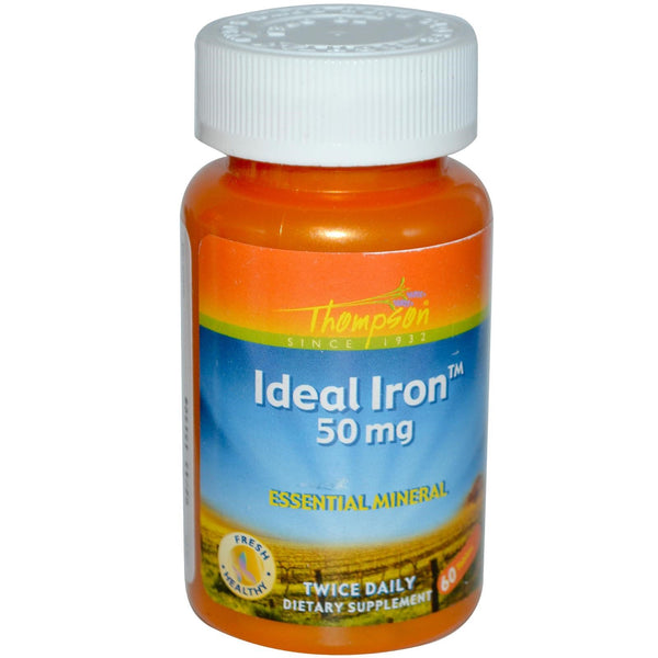 Thompson, Ideal Iron, 50 mg, 60 Tablets - The Supplement Shop