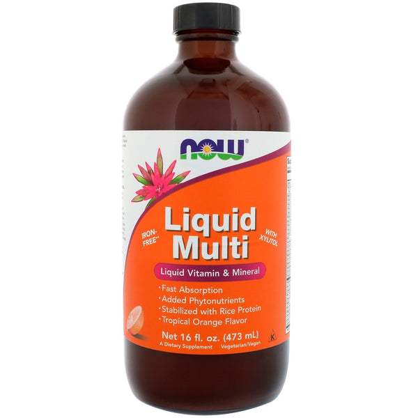Now Foods, Liquid Multi, Tropical Orange Flavor, 16 fl oz (473 ml)