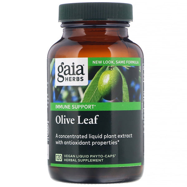 Gaia Herbs, Olive Leaf, 120 Vegan Liquid Phyto-Caps - The Supplement Shop