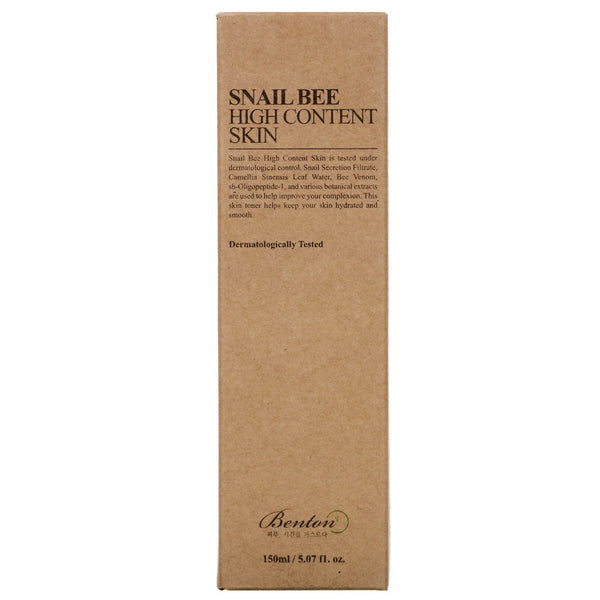 Benton, Snail Bee, High Content Skin, 150 ml - The Supplement Shop