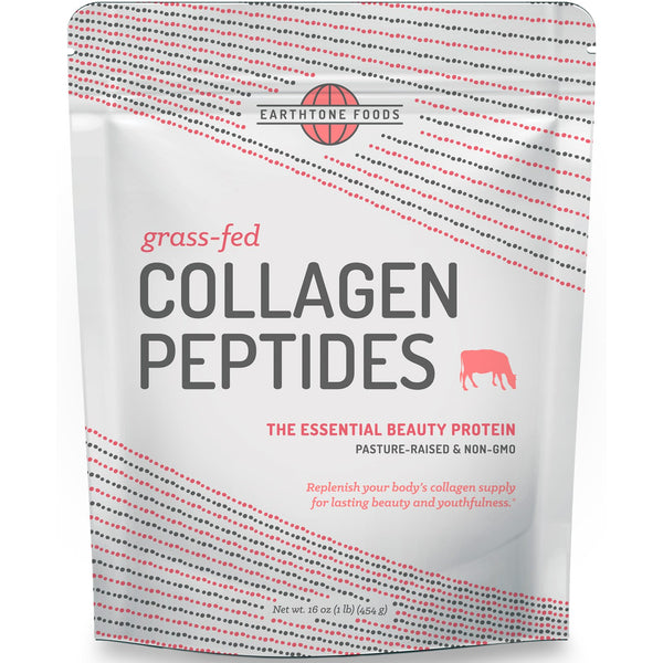 Earthtone Foods, Grass-Fed Collagen Peptides, Unflavored, 16 oz (454 g) - The Supplement Shop