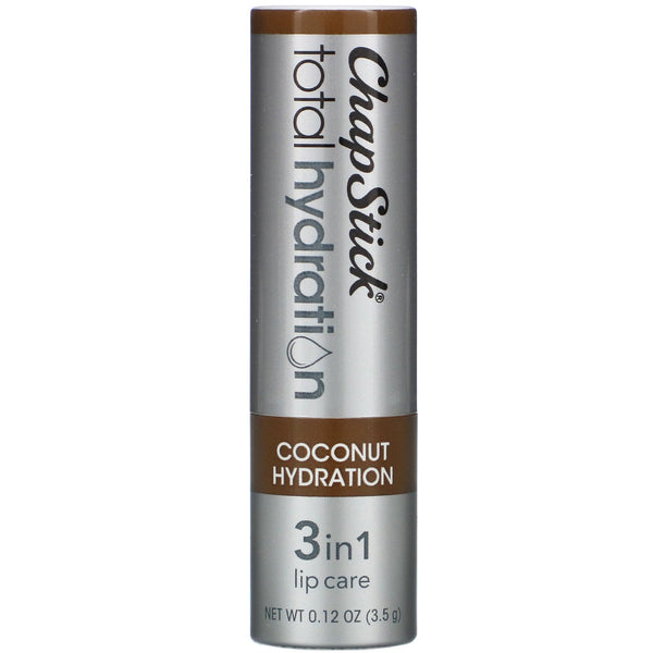 Chapstick, Total Hydration, 3 in 1 Lip Care, Coconut Hydration, 0.12 oz (3.5 g) - The Supplement Shop