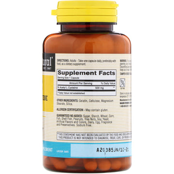 Mason Natural, NAC, 500 mg, 60 Capsules