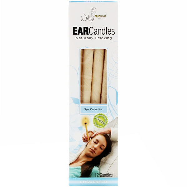 Wally's Natural, Ear Candles, Unscented, 12 Candles - The Supplement Shop