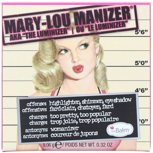 theBalm Cosmetics, Mary-Lou Manizer, Highlighter & Shadow, 0.32 oz (9.06 g) - The Supplement Shop