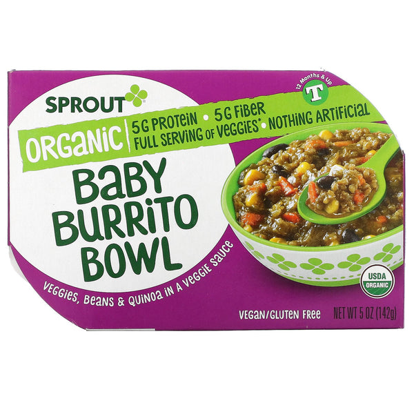 Sprout Organic, Baby Burrito Bowl, 12 Months & Up, 5 oz ( 142 g) - The Supplement Shop