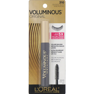 L'Oreal, Voluminous Original Mascara, 310 Blackest Black, 0.28 fl oz (8 ml)