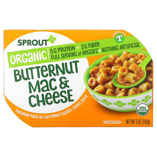 Sprout Organic, Butternut Mac & Cheese, 12 Months and Up, 5 oz ( 142 g) - The Supplement Shop
