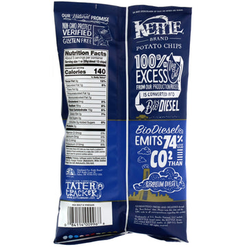 Kettle Foods, Potato Chips, Sea Salt & Vinegar, 5 oz (142 g)