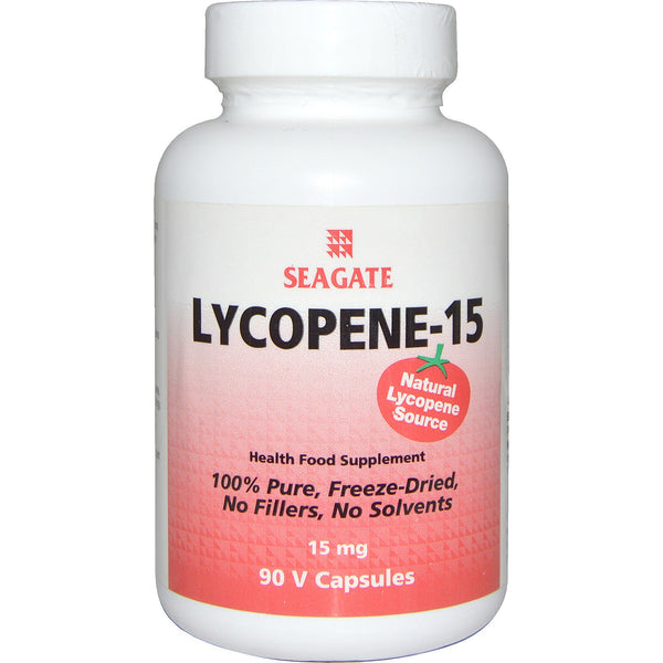 Seagate, Lycopene-15, 15 mg, 90 Vcaps - The Supplement Shop