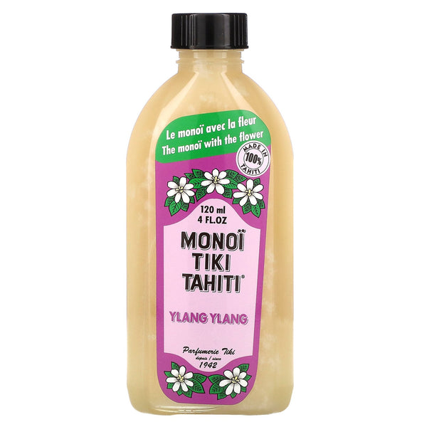 Monoi Tiare Tahiti, Coconut Oil, Ylang Ylang , 4 fl oz (120 ml) - The Supplement Shop
