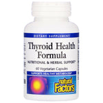 Natural Factors, Thyroid Health Formula, 60 Vegetarian Capsules - The Supplement Shop