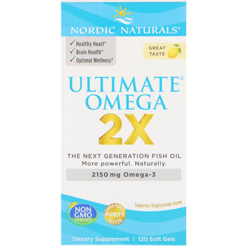 Nordic Naturals, Ultimate Omega 2X, 2,150 mg, 120 Soft Gels