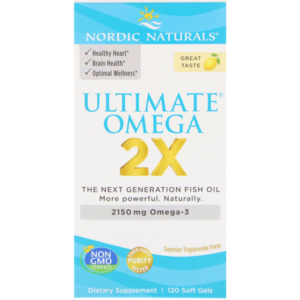 Nordic Naturals, Ultimate Omega 2X, 2,150 mg, 120 Soft Gels - The Supplement Shop
