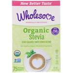 Wholesome , Organic Stevia, Zero Calorie Sweetener Blend, 75 Individual Packets, 2.65 oz (75 g) - The Supplement Shop