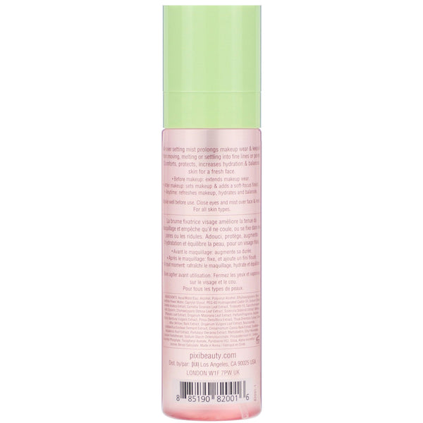Pixi Beauty, Makeup Fixing Mist, with Rose Water and Green Tea, 2.7 fl oz (80 ml) - The Supplement Shop