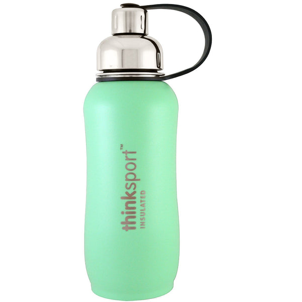 Think, Thinksport, Insulated Sports Bottle, Mint Green, 25 oz (750 ml) - The Supplement Shop