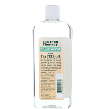 Tea Tree Therapy, Tea Tree Oil Mouthwash, Natural Fresh Flavor, 12 fl oz (354 ml)