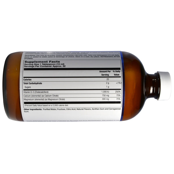LifeTime Vitamins, High Potency Calcium Magnesium Citrate, Plus Vitamin D-3, Blueberry, 16 fl oz (473 ml) - The Supplement Shop