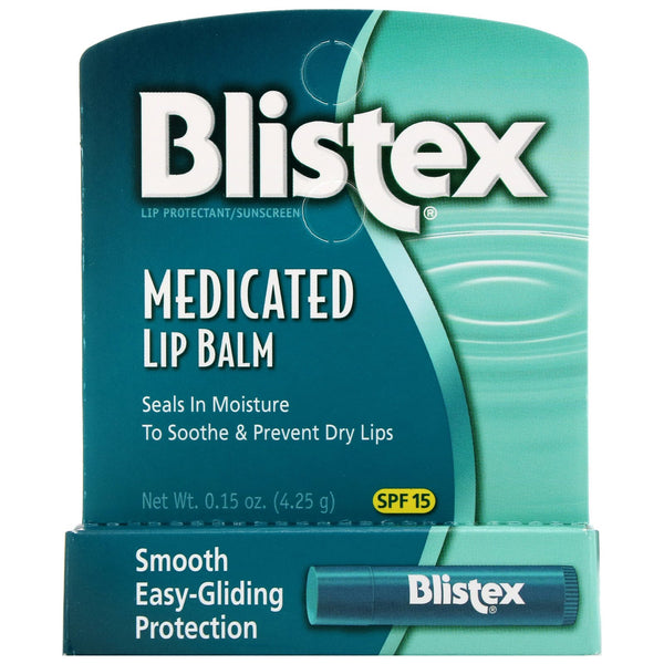 Blistex, Medicated Lip Balm, Lip Protectant/Sunscreen, SPF 15, .15 oz (4.25 g) - The Supplement Shop