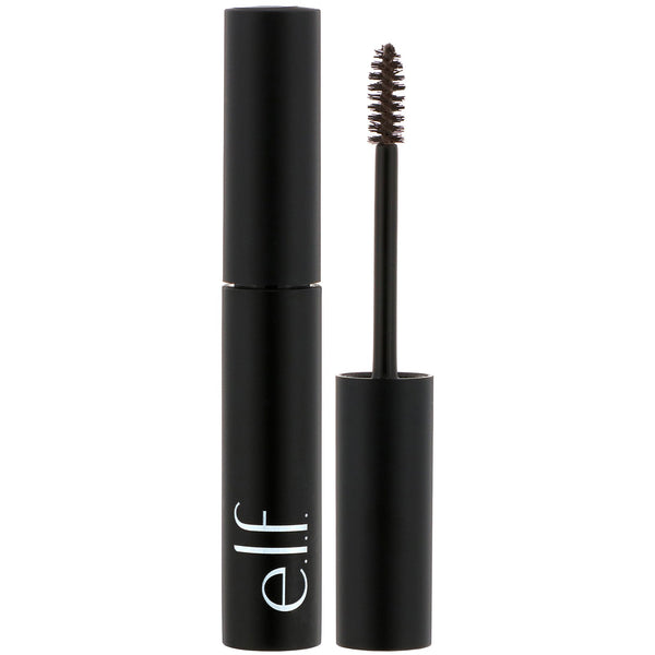 E.L.F., Wow Brow Gel, Deep Brown, 0.12 oz (3.5 g) - The Supplement Shop