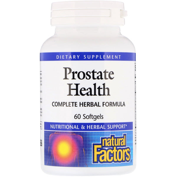 Natural Factors, Prostate Health, Complete Herbal Formula, 60 Softgels - The Supplement Shop