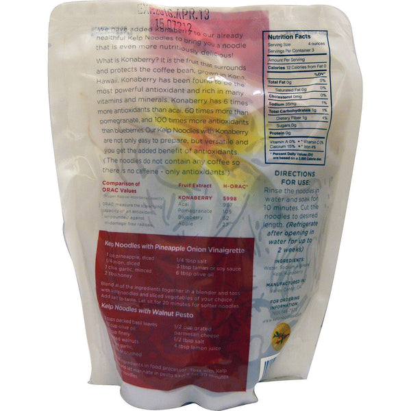 Sea Tangle Noodle Company, Konaberry Noodles, 12 oz (340 g) - The Supplement Shop